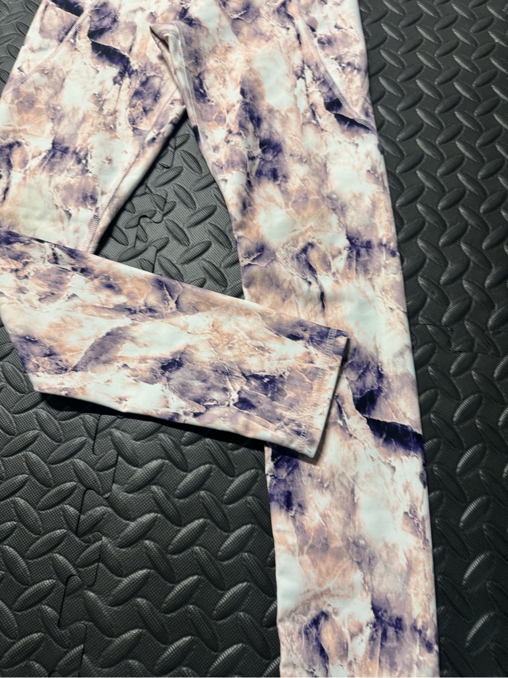 Old Navy Active PowerSoft High Rise Marble Print Leggings Girls L - Picture 4 of 8
